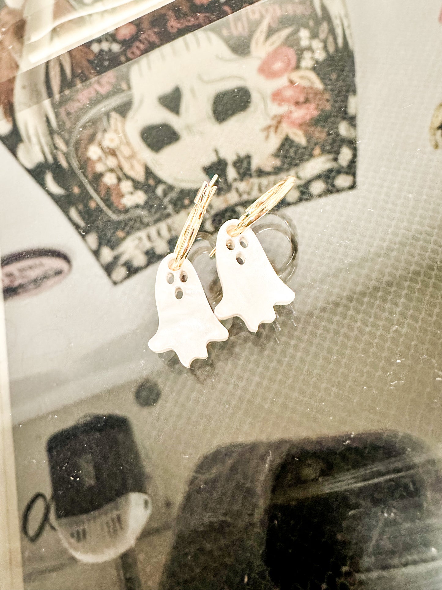 Mini Pearly Ghostly Earrings