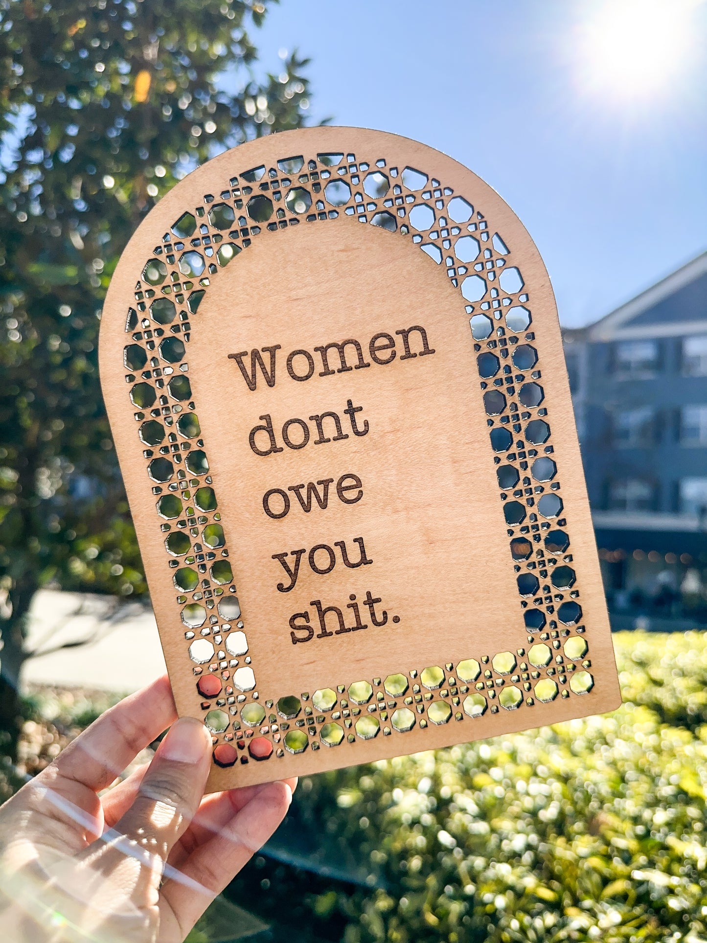 Women don't owe you s*** Wall Sign