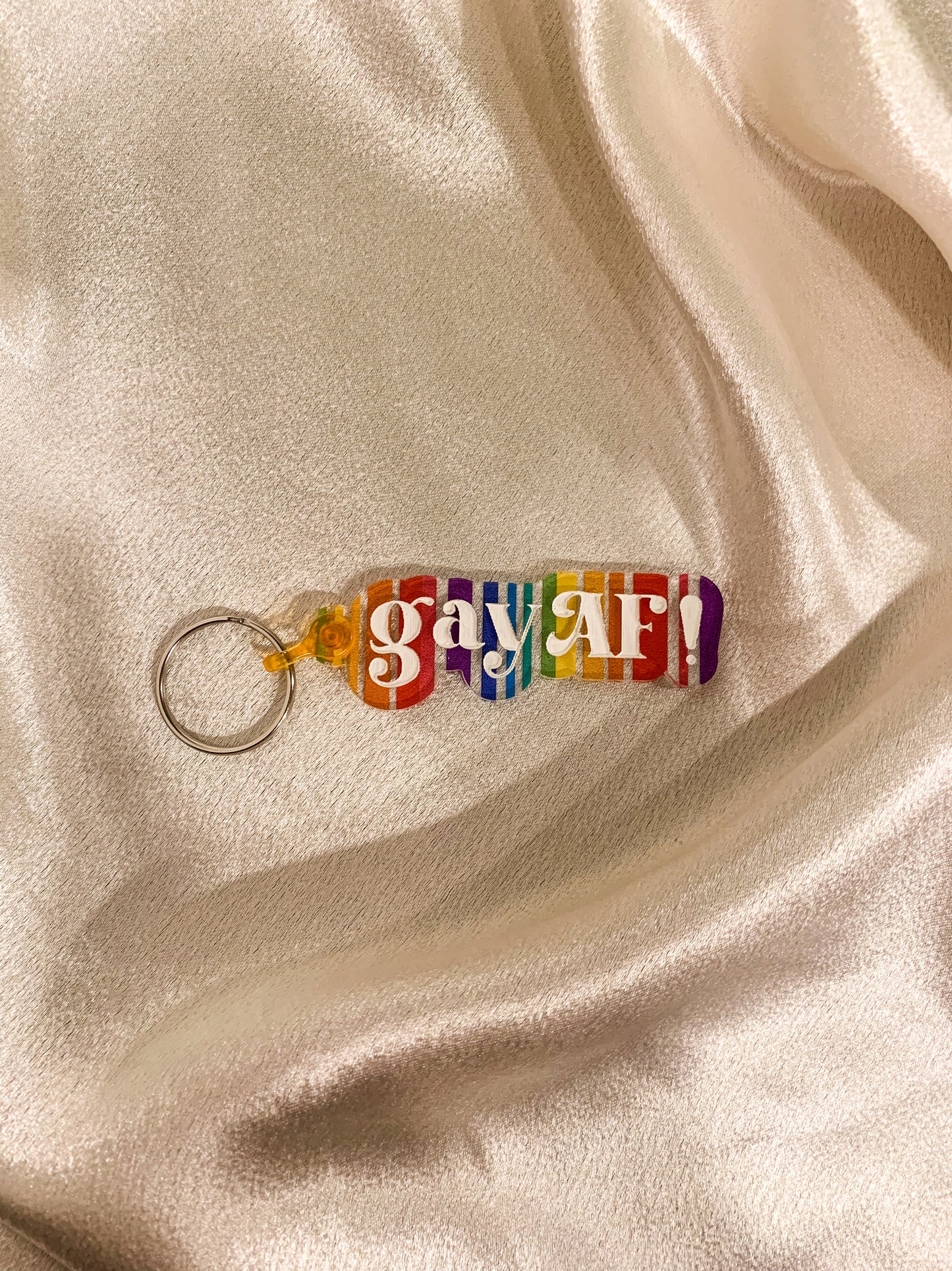 Gay AF! Keychain