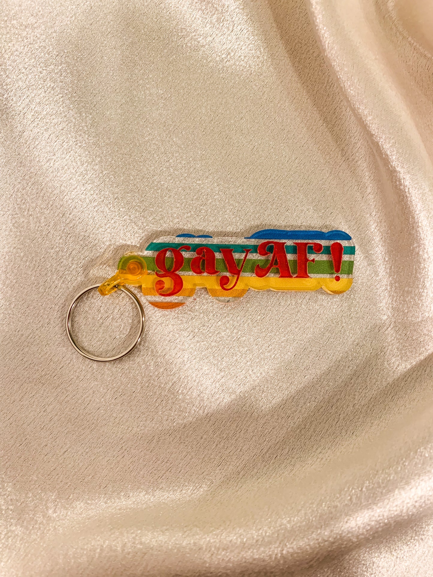 Gay AF! Keychain