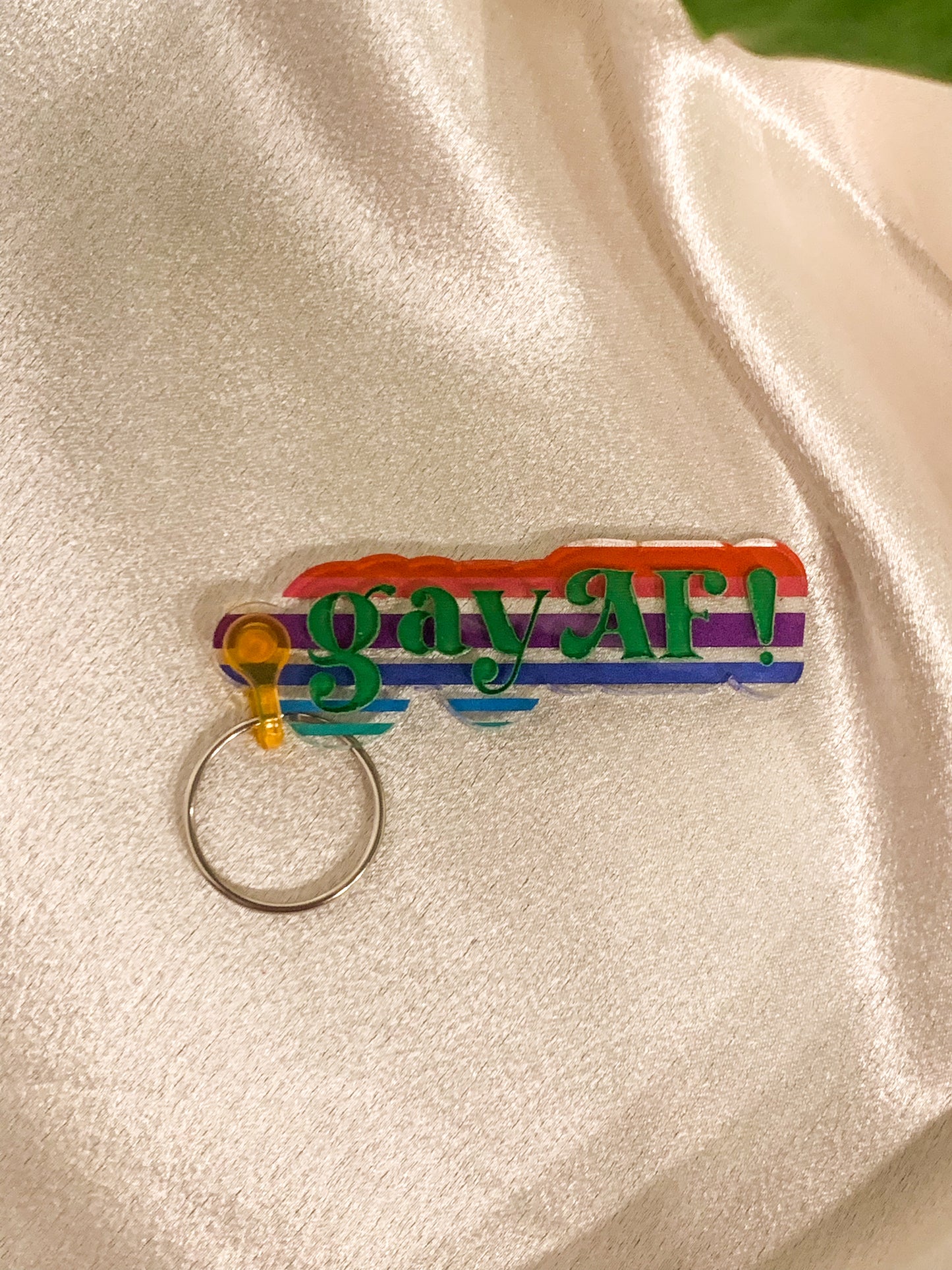 Gay AF! Keychain